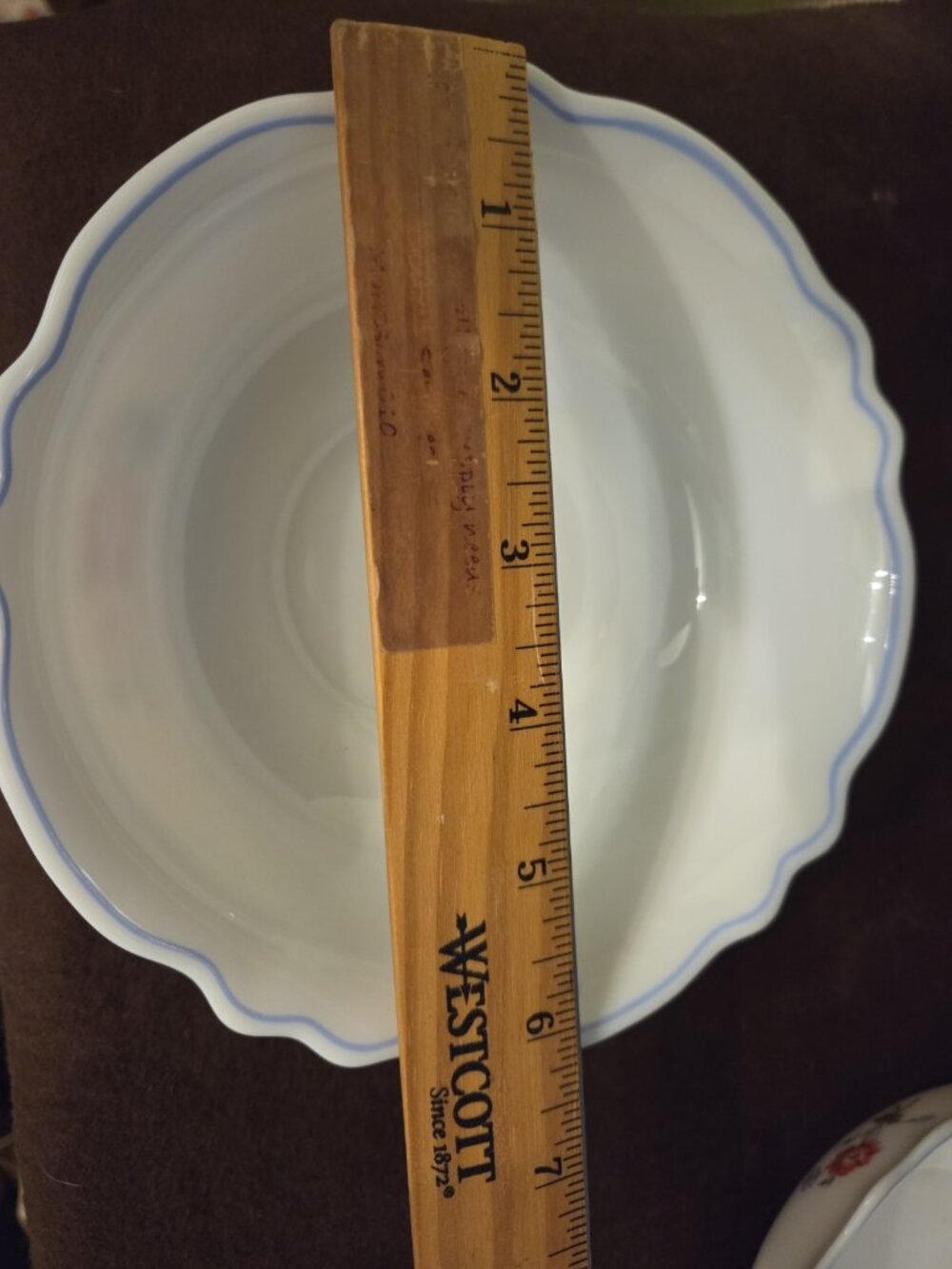 Pair/2 Arcopal France Paradise Milk Glass Cereal Bowls Floral Nice - Picture 6 of 7